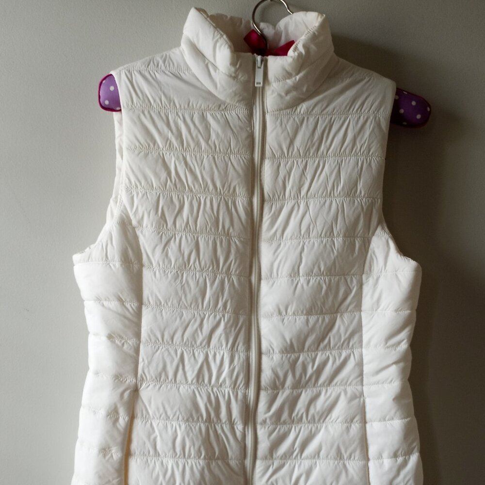 'LIZ CLAIBORNE' Full length White zippered sleeveless Size S NWOT
